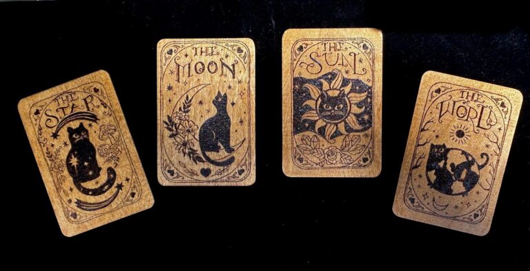 feather and bloom celestial cat art cards haunted happenings marketplace salem ma 1 768x393