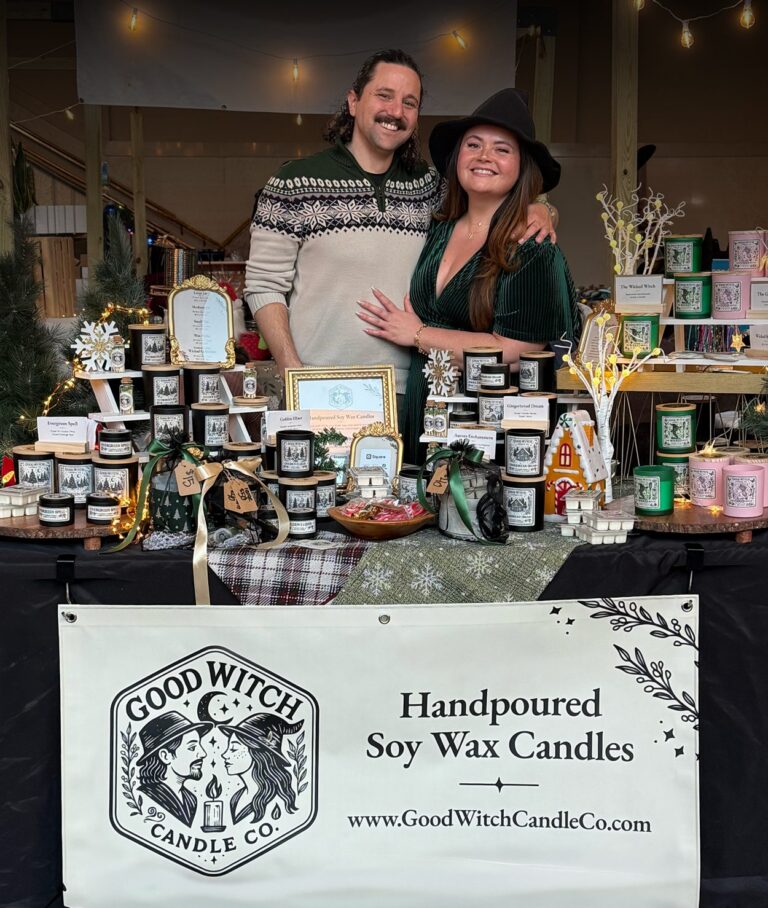 good witch candle co hand poured candles haunted happenings marketplace salem ma booth 1 768x908
