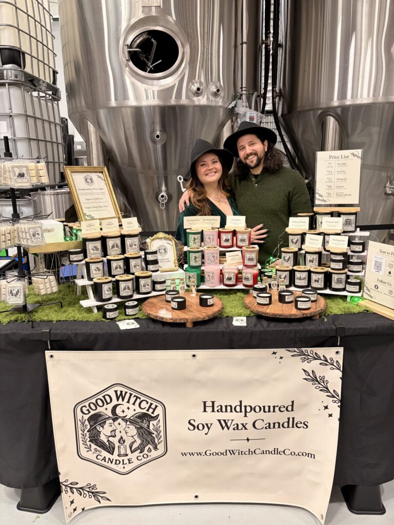 good witch candle co illustrated candles haunted happenings marketplace salem ma display scaled 1 768x1024