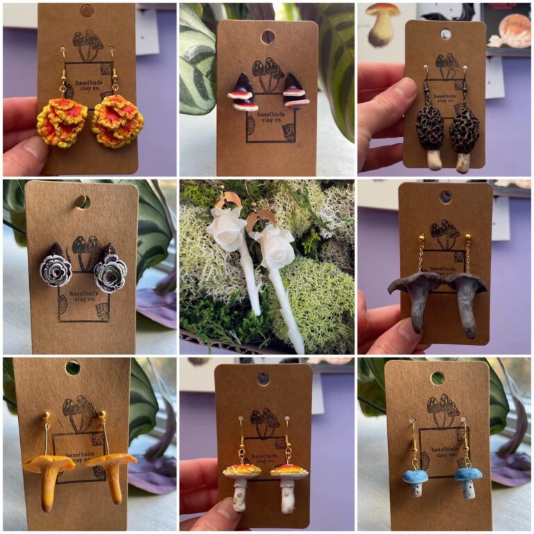 hazelbuds clay mushroom jewelry haunted happenings marketplace salem ma 1 768x768