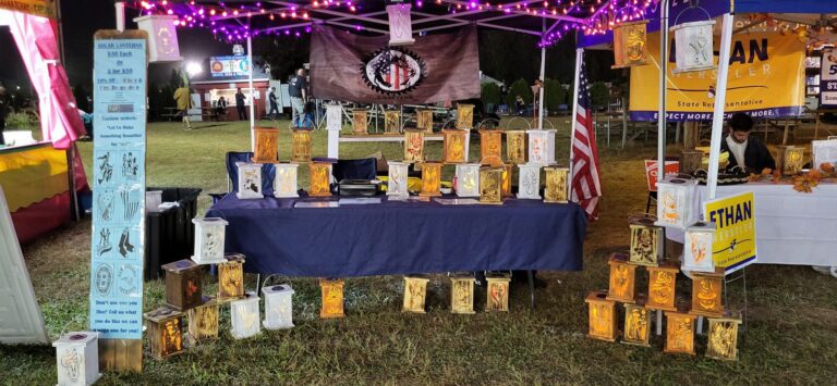 husky crafters illuminated lantern booth haunted happenings marketplace salem ma 1 768x355