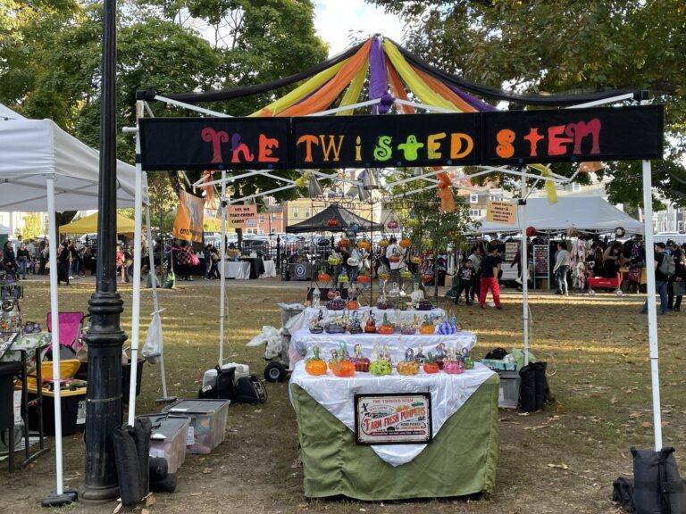 the twisted stem glass pumpkin booth haunted happenings marketplace salem ma featured 1 768x576