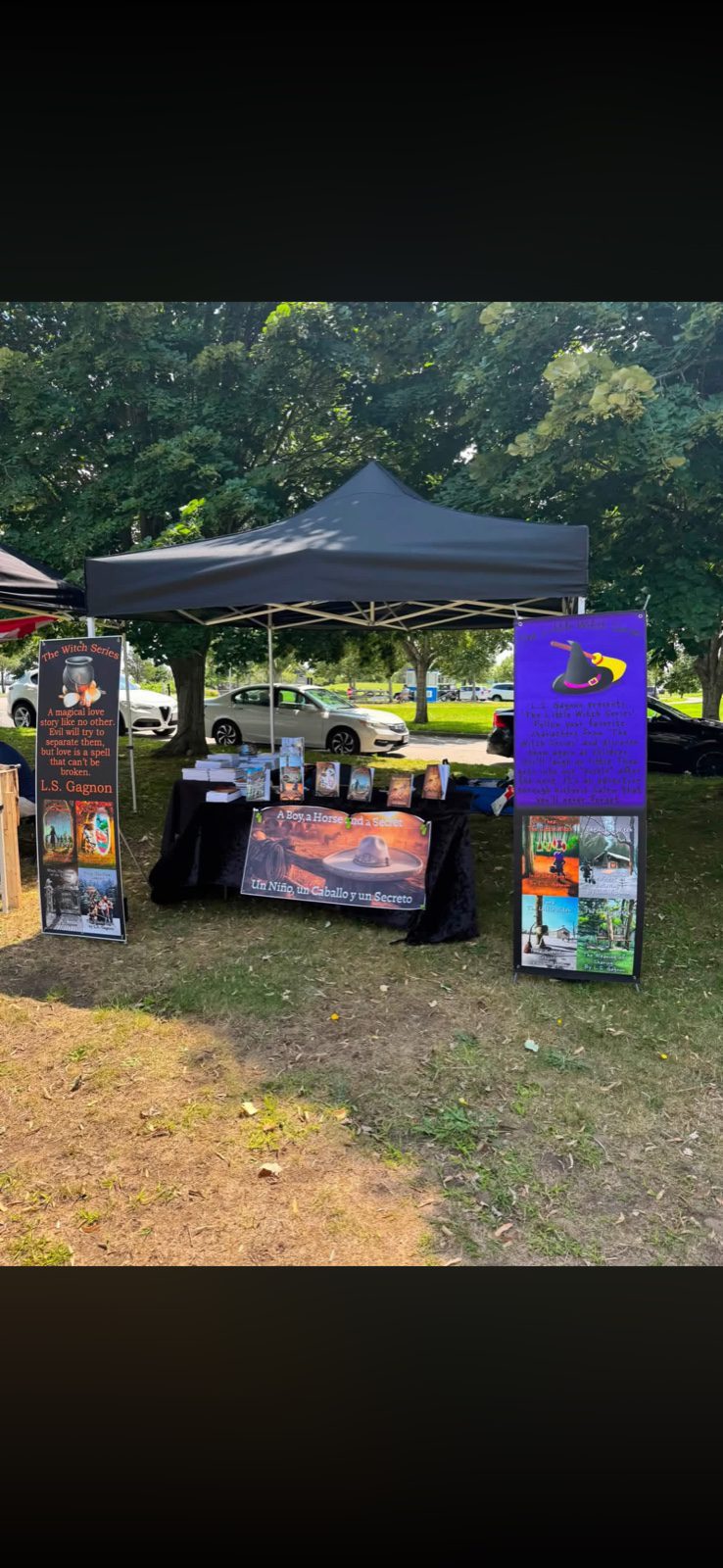 the witch series author booth haunted happenings marketplace salem ma display 1