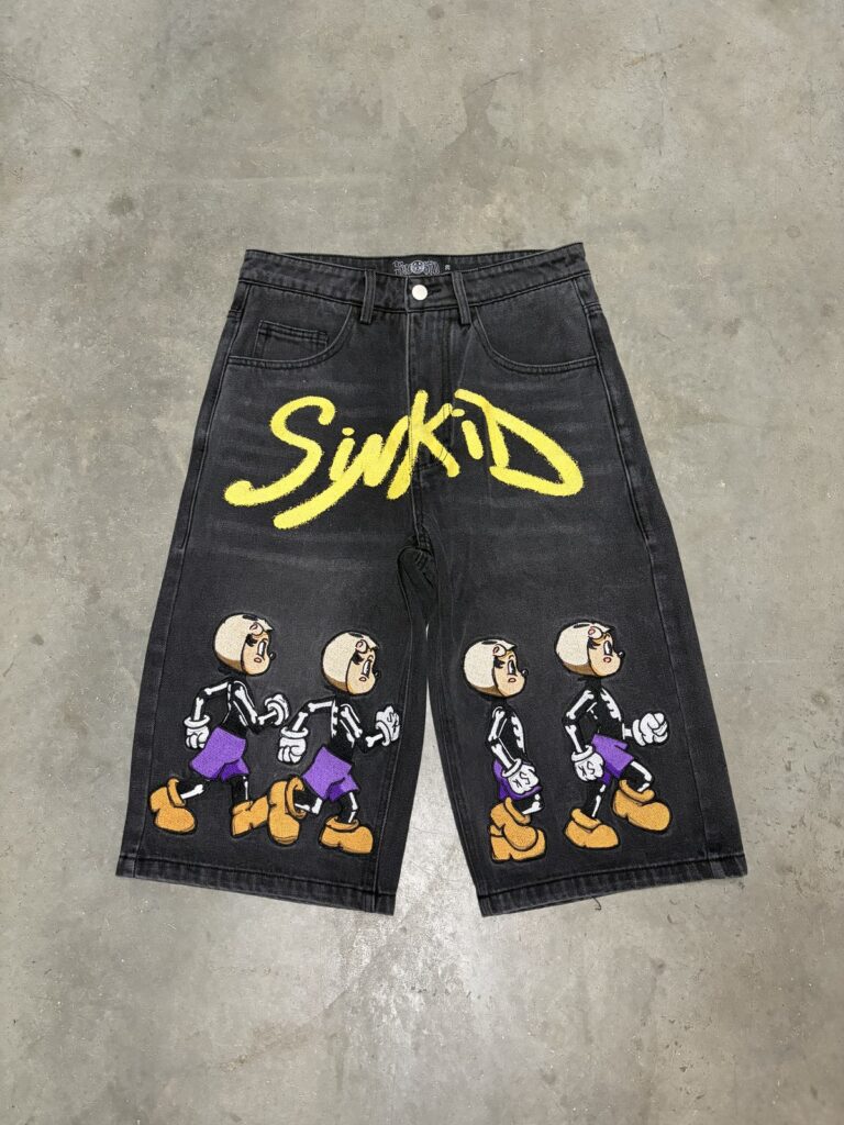 sinkid graphic denim shorts haunted happenings marketplace salem ma 1 768x1024