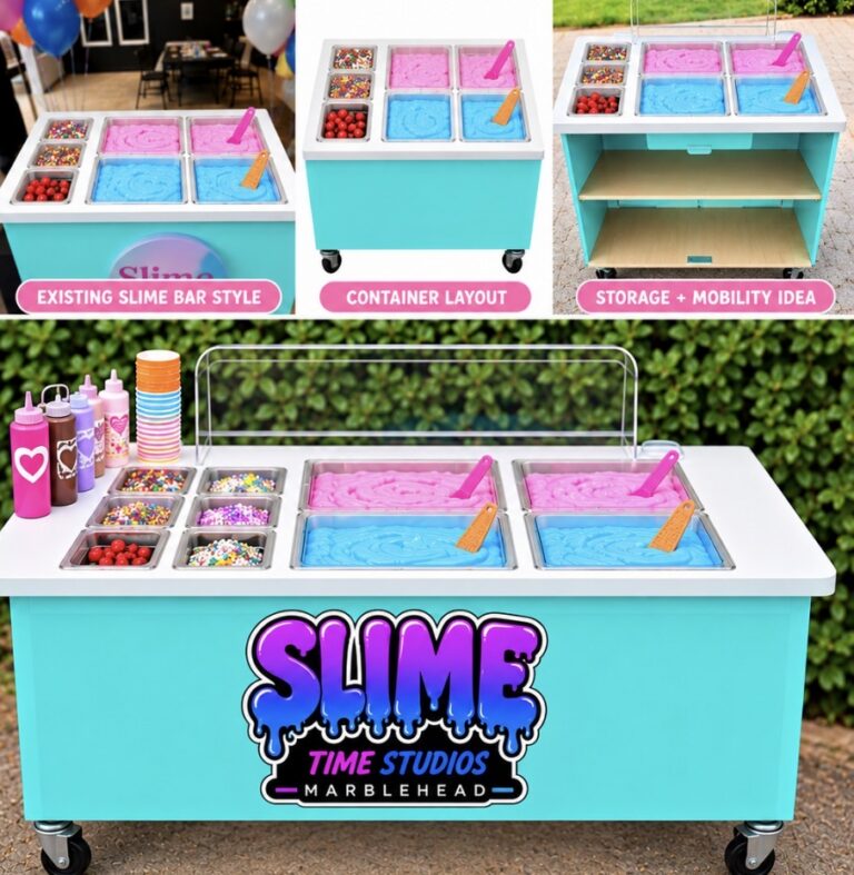 Slime Bar cart design mockup