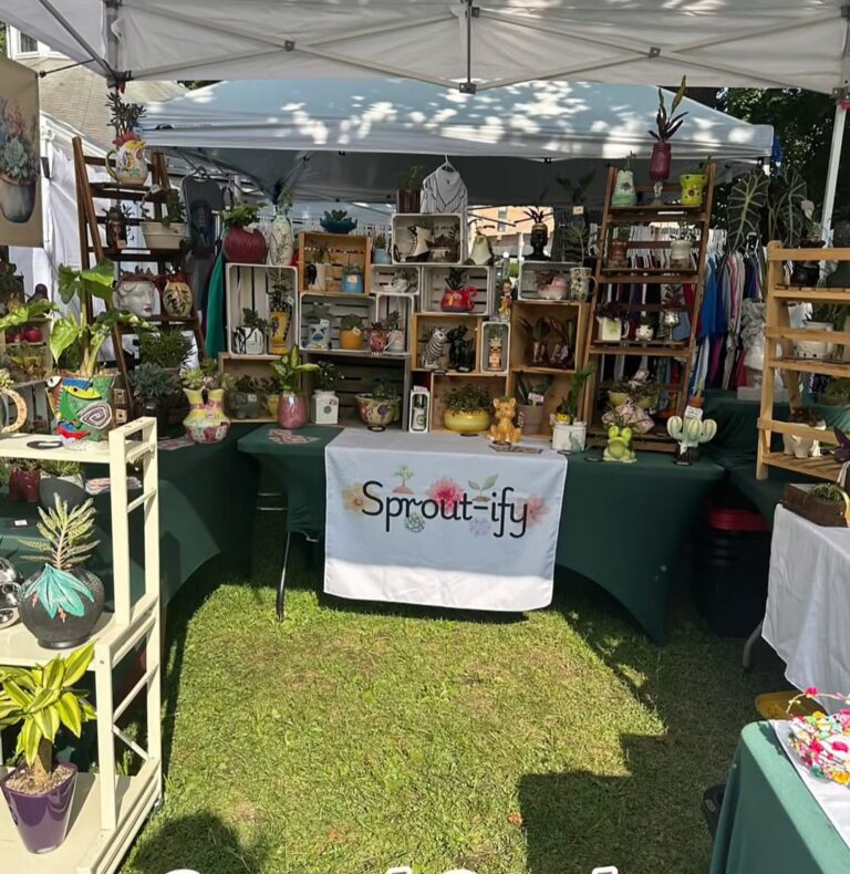 sproutifyny plants planters market booth haunted happenings marketplace salem ma 2 768x790