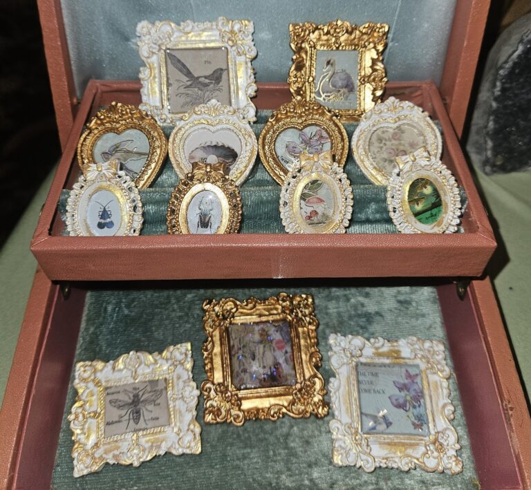 trippy chick art botanical framed magnets haunted happenings marketplace salem ma 1 768x709