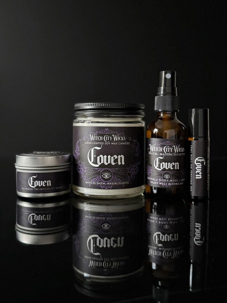 Witch City Wicks Coven candle and fragrance collection