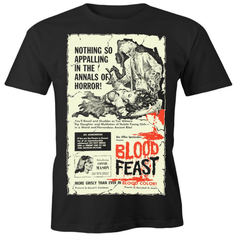 Blood Feast horror poster T-shirt